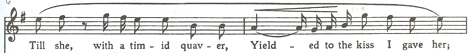 Example 12. The Sigh, Measures 1-16, vocal line only