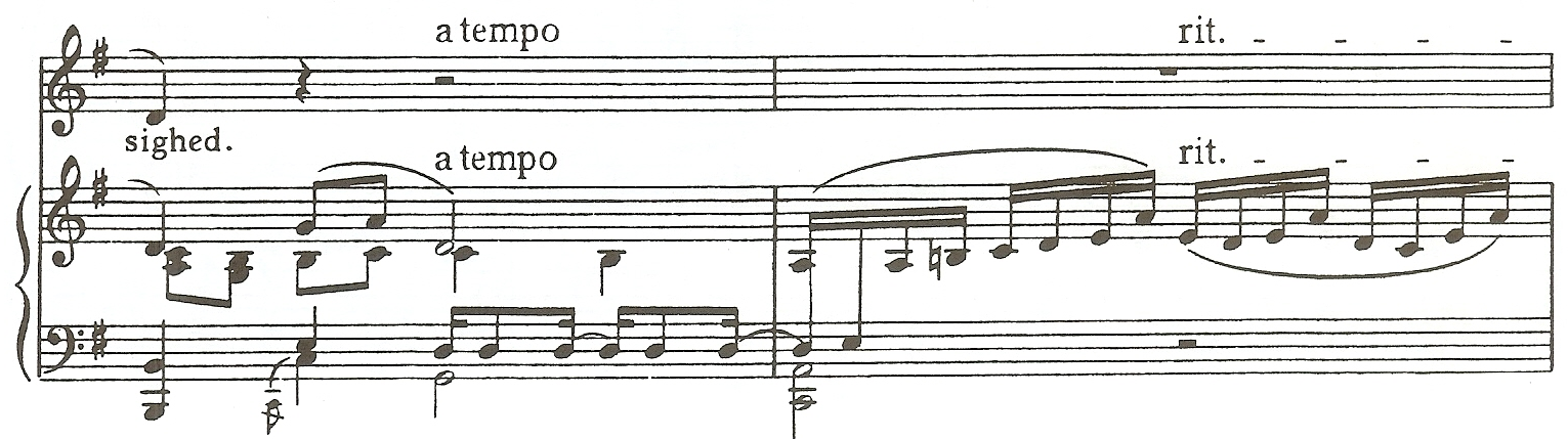 Example 18. The Sigh, measures 15-16
