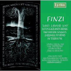 Finzi: Loves Labours Lost, Let Us Garlands Bring - Lyrita album cover