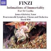 Finzi: Intimations of Immortality, For St. Cecilia - Naxos album cover