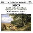 Finzi: Earth and Air and Rain, By Footpath and stile & To a Poet - Naxos album cover